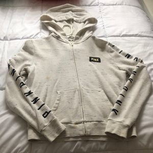 Pink Victoria Secret Zip Up Hoodie